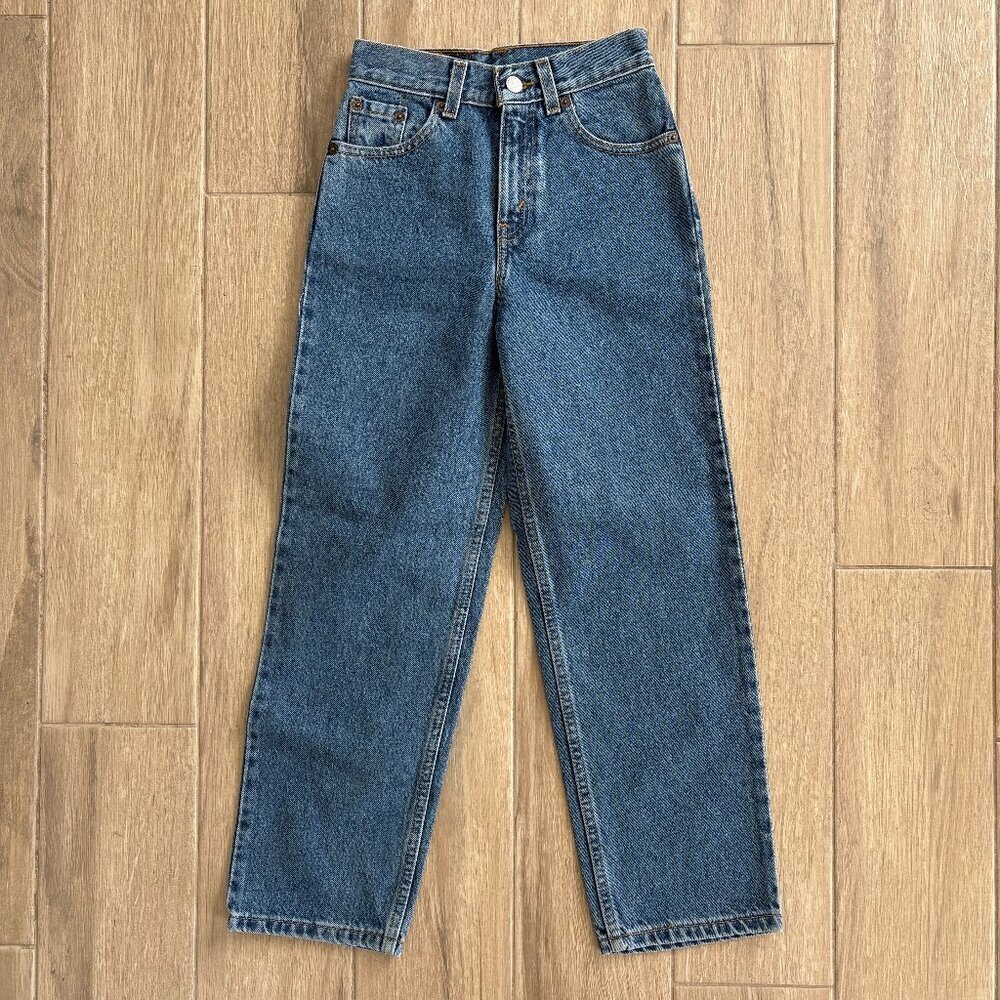 Vintage Levi's 550 Jeans Girl's 10 Blue Denim Medium Wash Slim Relaxed Fit 90s